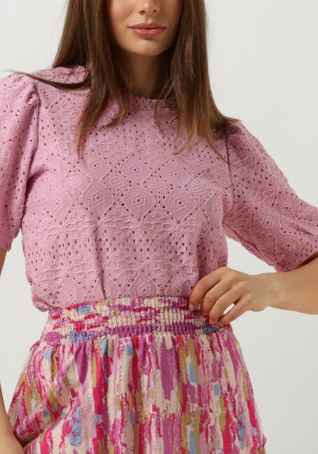 Roze OBJECT Top OBJFEODORA S/S TOP NOOS - large