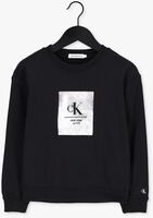 Zwarte CALVIN KLEIN Sweater FOIL LOGO FUTURE SWEATSHIRT - medium