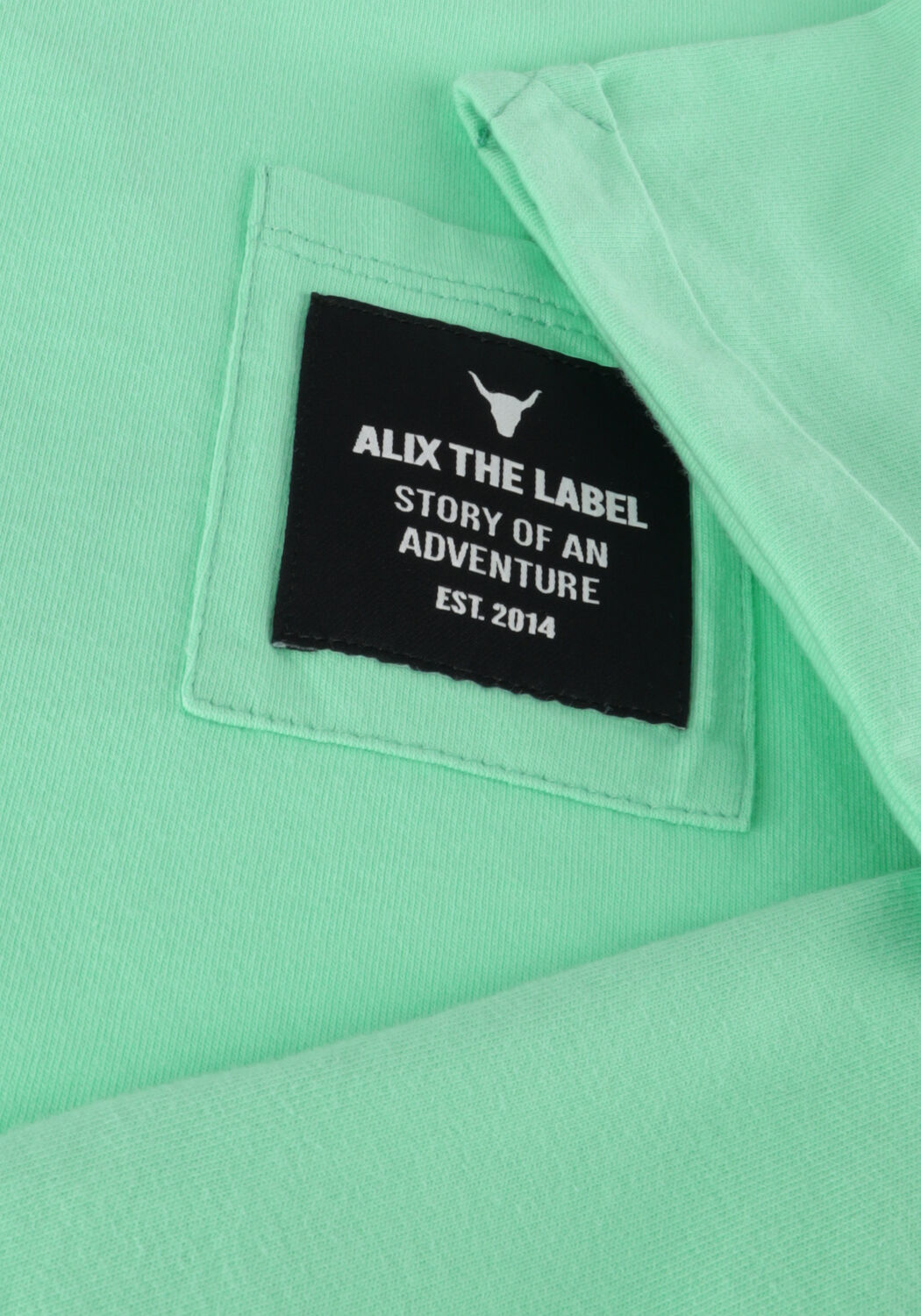 Mint ALIX MINI T-shirt KNITTED T-SHIRT CHEST POCKET - large