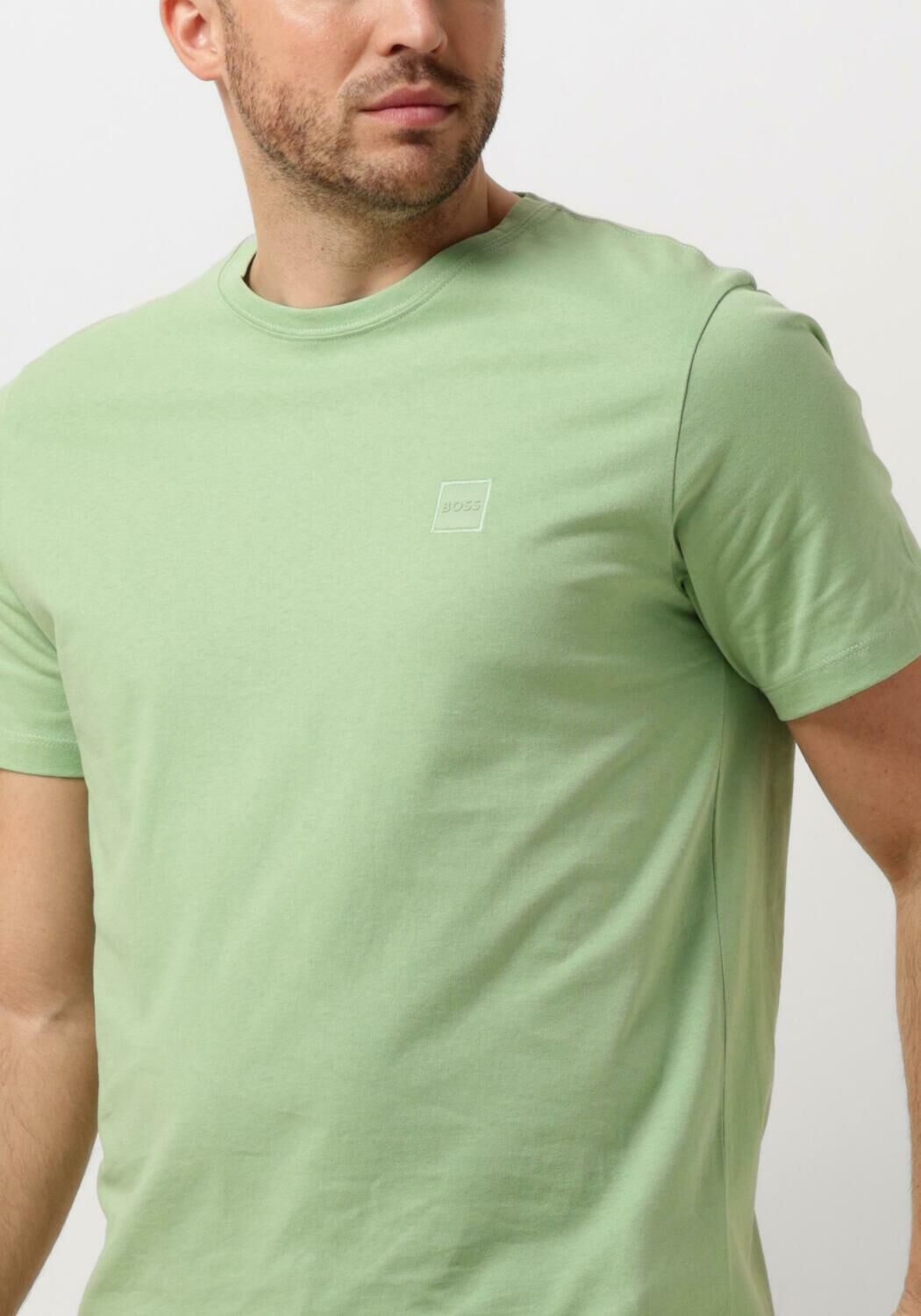 BOSS Heren Polo's & T-shirts Tales Groen