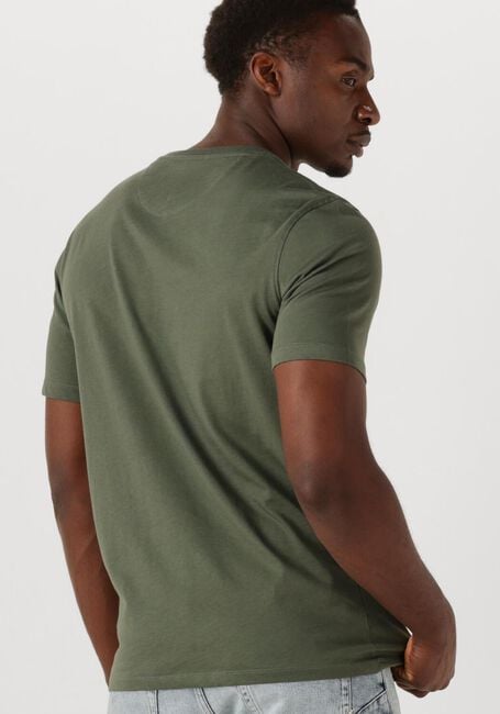 Donkergroene SCOTCH & SODA T-shirt SEASONAL CORE - REGULAR-FIT LOGO T-SHIRT - large
