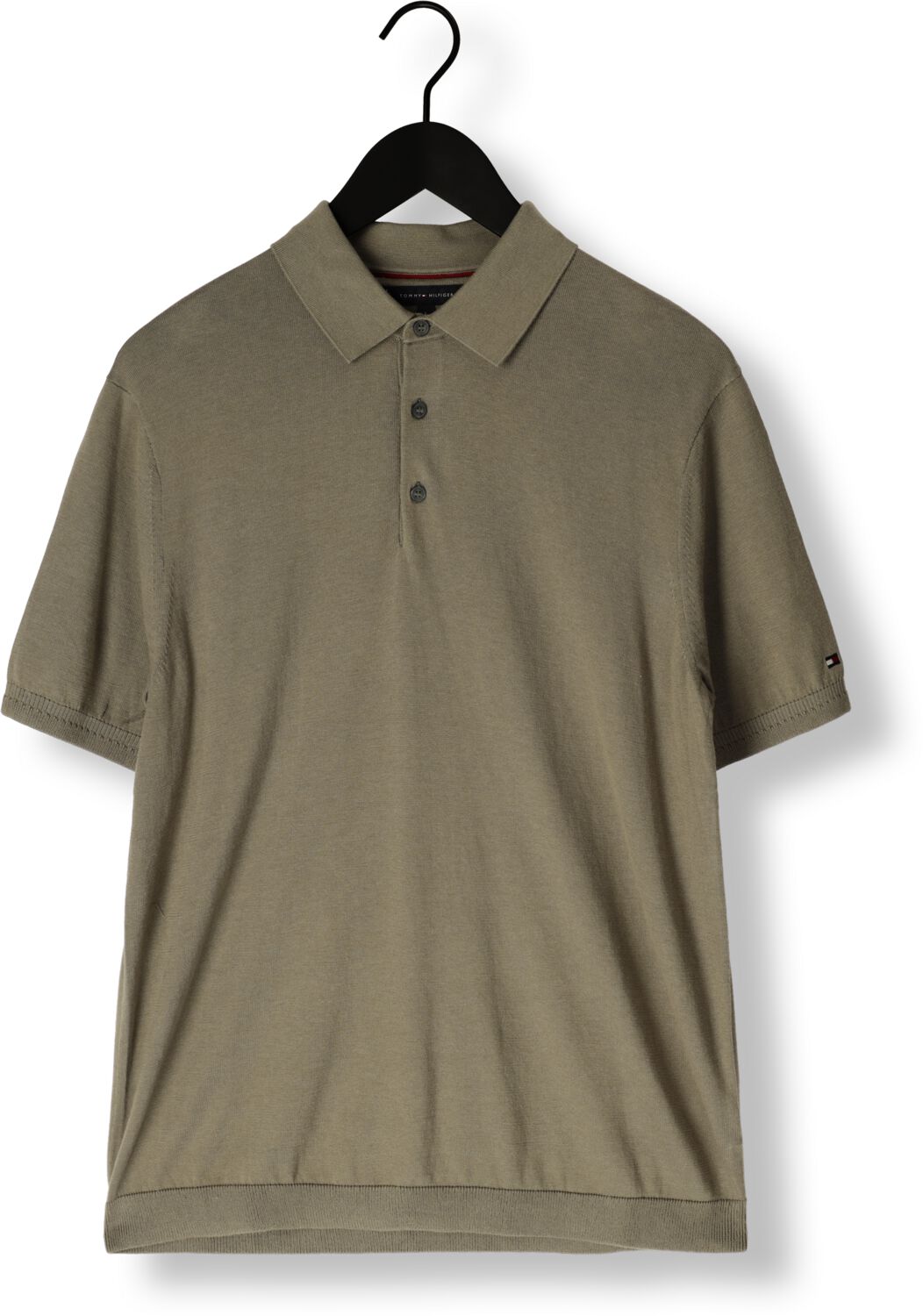 TOMMY HILFIGER Heren Polo's & T-shirts Dc Cotton Lyocell Polo Olijf