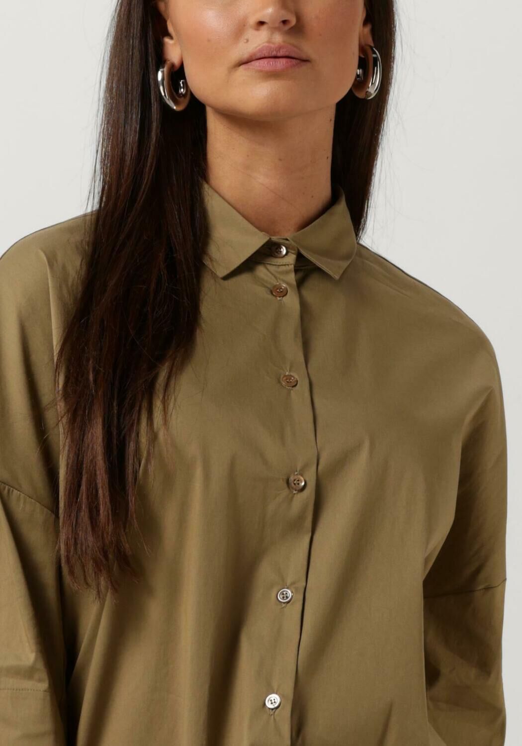 SEMICOUTURE Dames Blouses S4sk02 Shirt Olijf