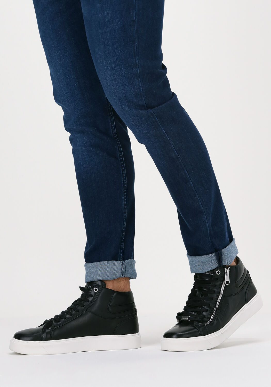 Zwarte CALVIN KLEIN HIGH TOP LACE UP Hoge sneaker | Omoda