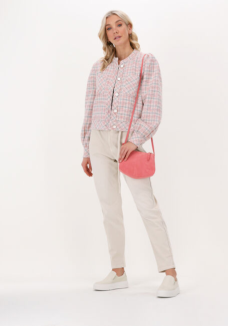 Gebroken wit SUMMUM T-shirt TEE GLOW ARTWORK COTTON SLUB - large