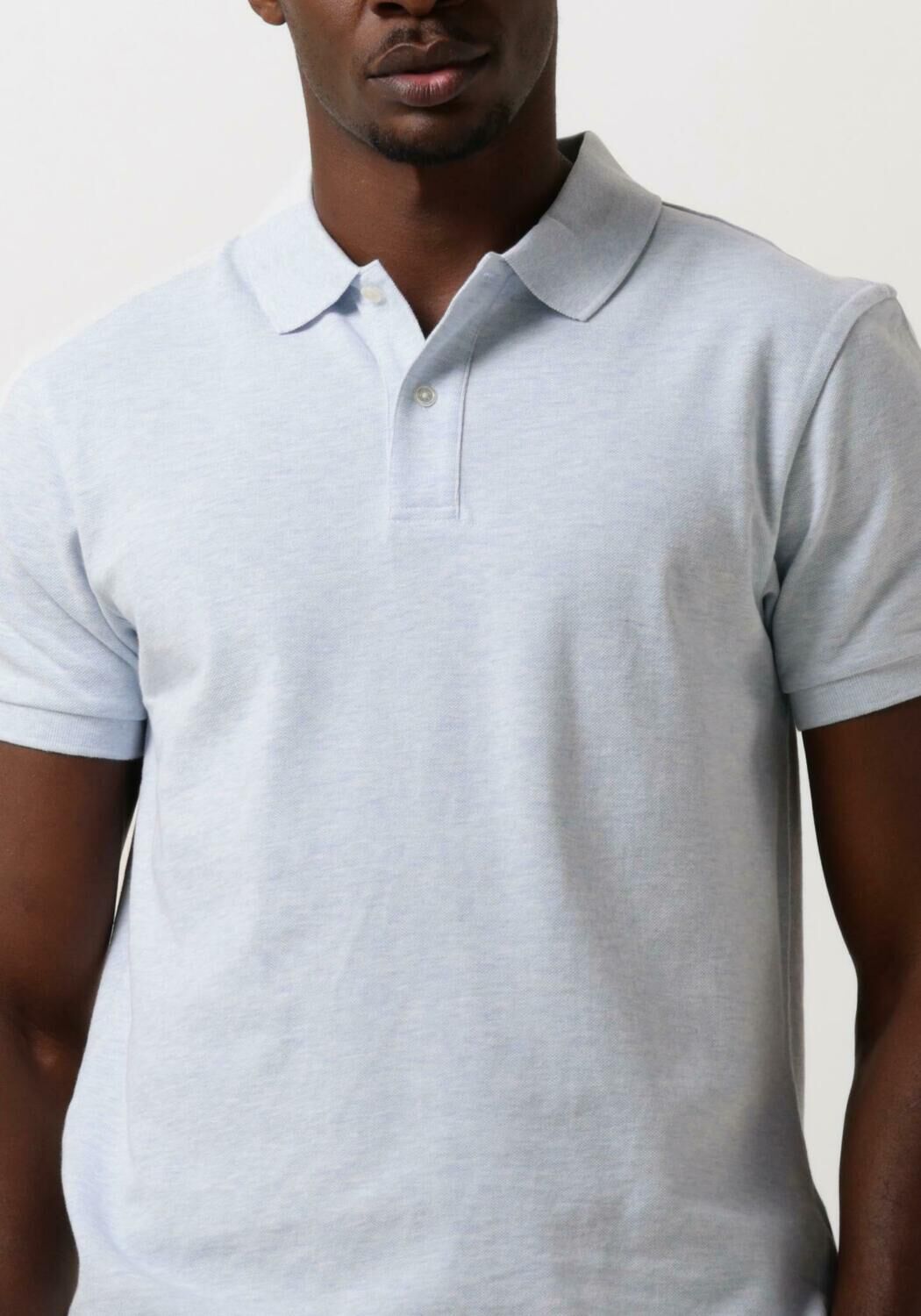 PROFUOMO Heren Polo's & T-shirts Polo Short Sleeve Lichtblauw