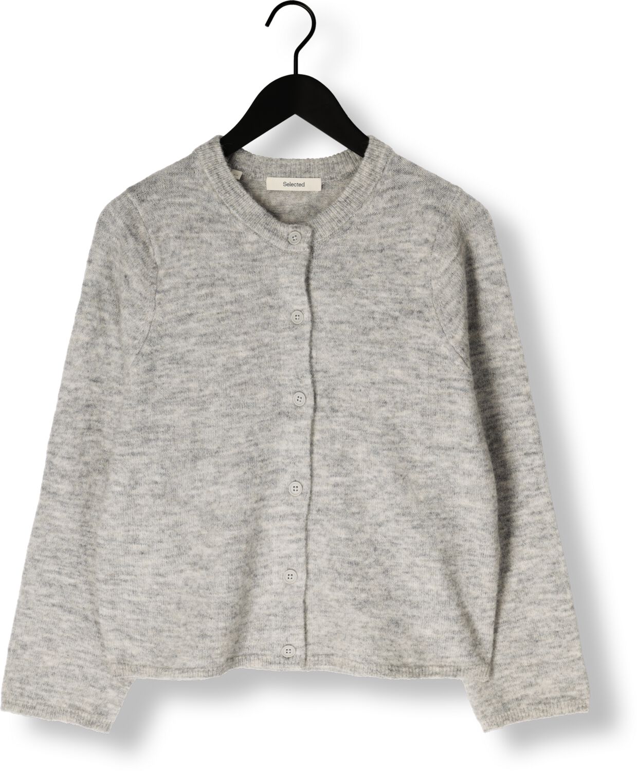 SELECTED FEMME Dames Truien & Vesten Slflulu New Ls Knit Cardigan Grijs