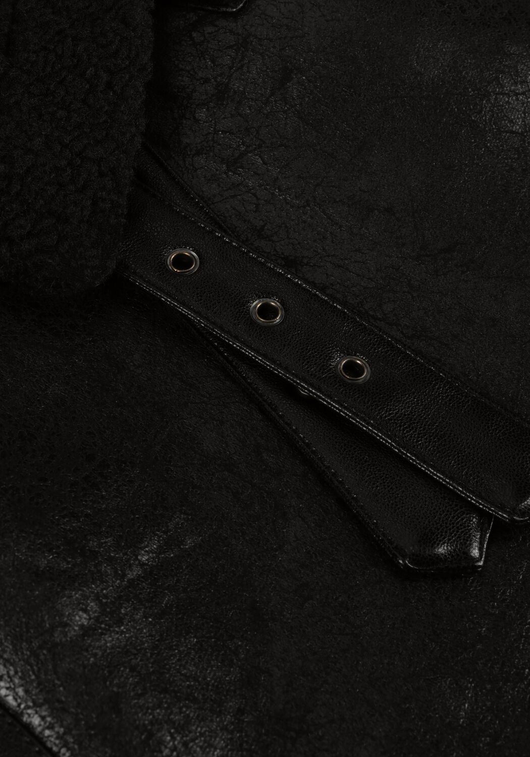 Zwarte NEO NOIR Teddy jas SADIE TEDDY JACKET - large