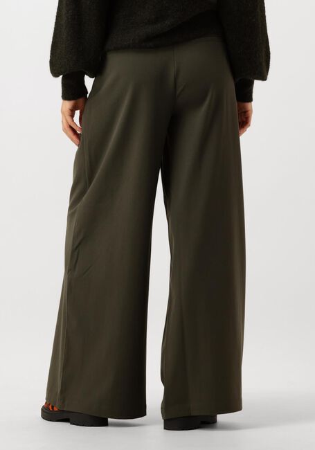 Donkergroene MY ESSENTIAL WARDROBE Wijde broek HACEMW WIDE PANT - large