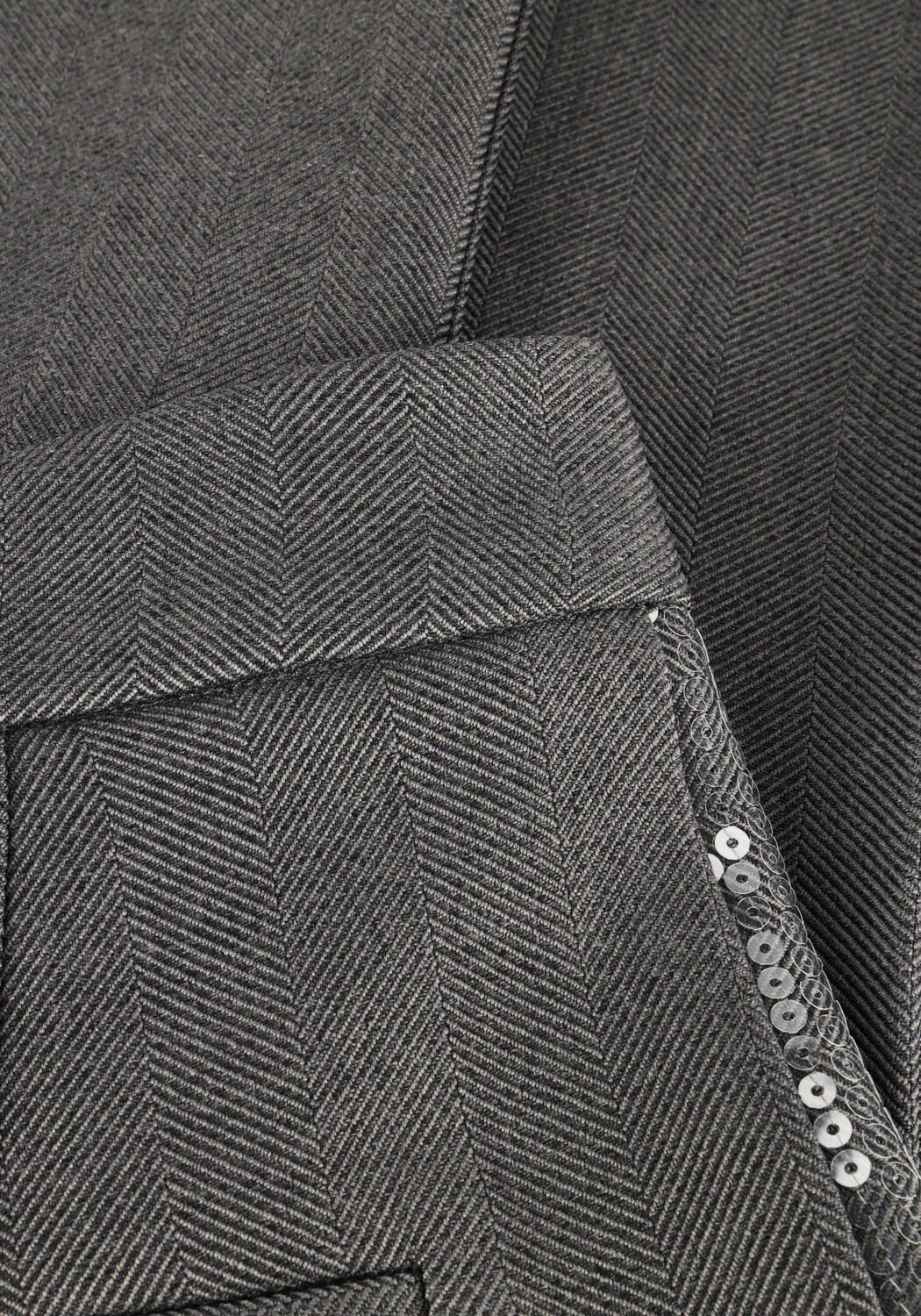 Grijze AAIKO Pantalon SABA SEQUINS PES 356 - large