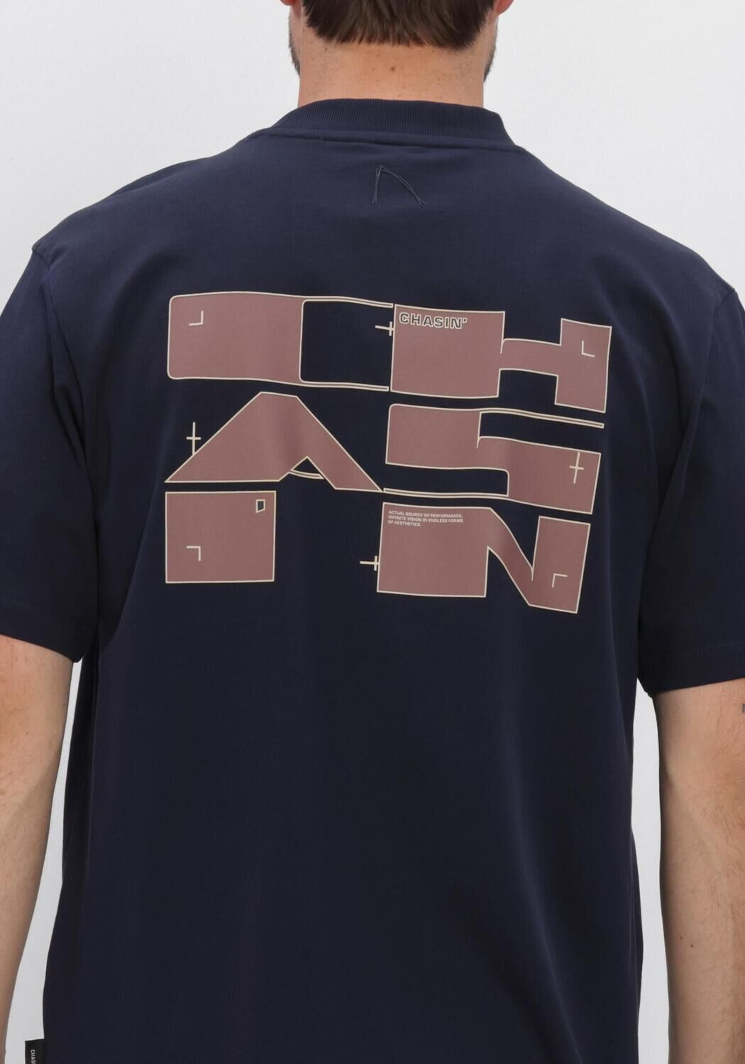 Donkerblauwe CHASIN T-shirt RECO - large