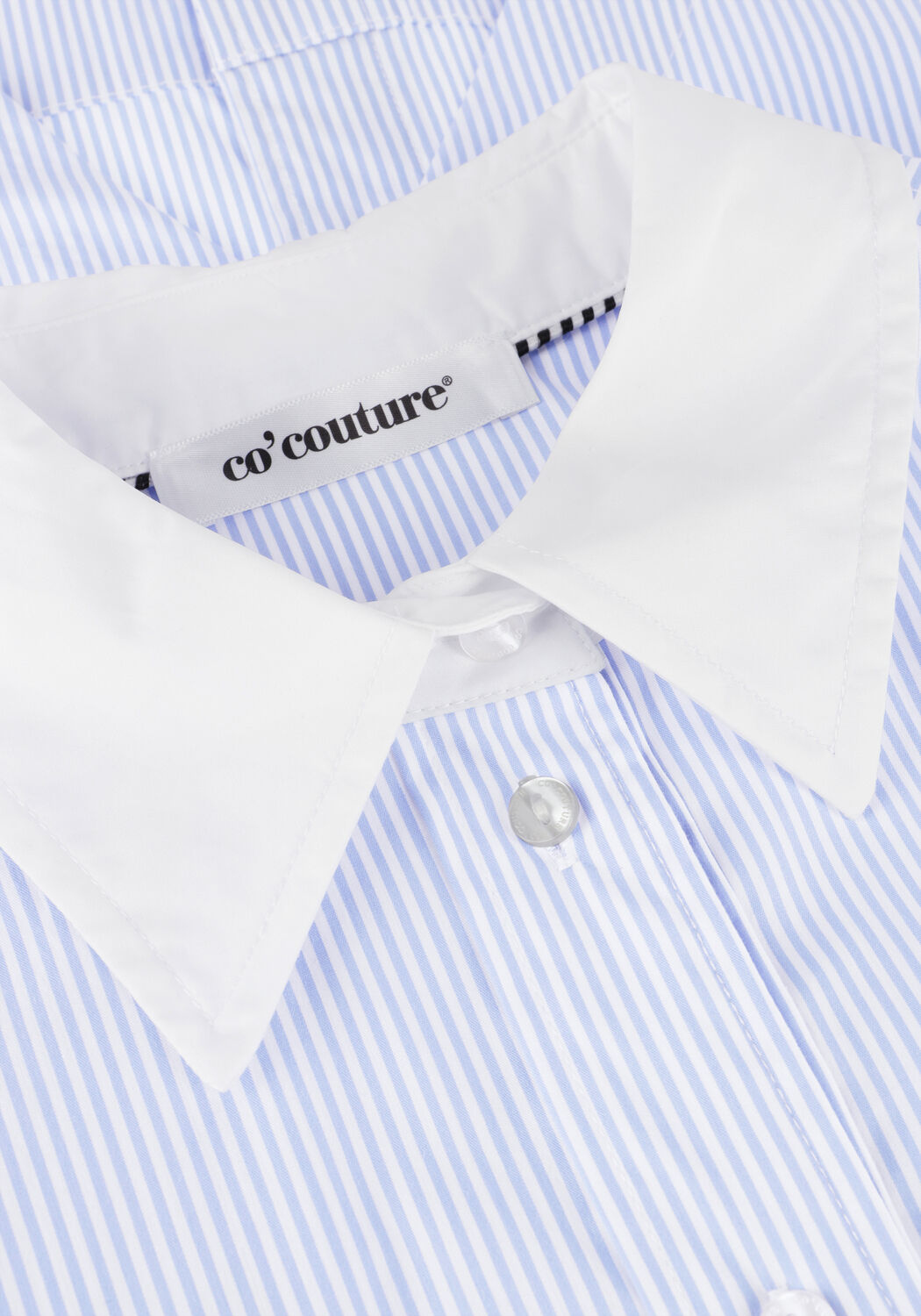 Blauwe CO'COUTURE Blouses GIA CROP SHIRT - large