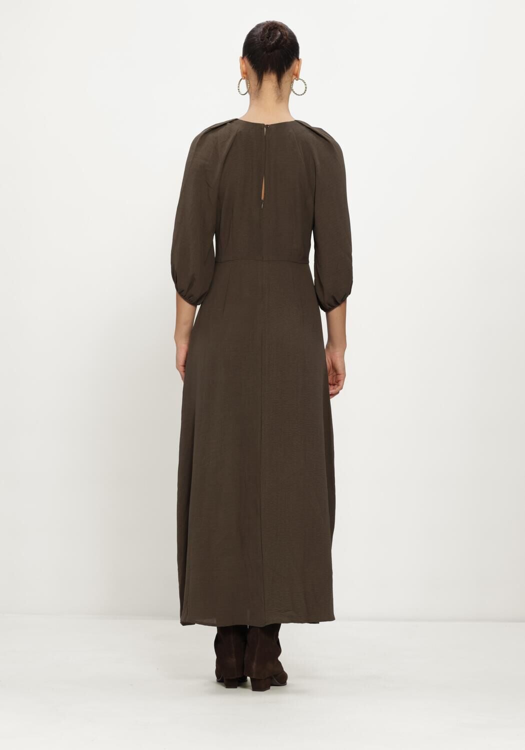 NEO NOIR Dames Jurken Meriel Structure Solid Dress Groen