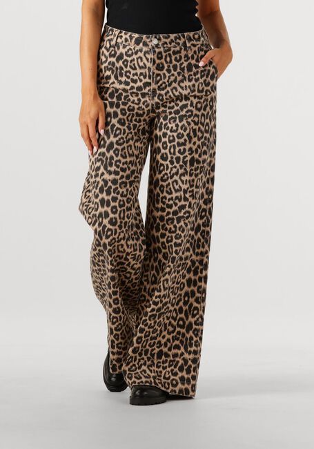Bruine CATWALK JUNKIE Bootcut jeans TAILORED LEOPARD JEANS - large