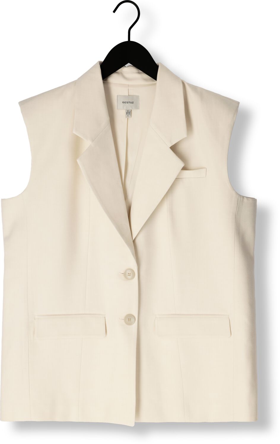 GESTUZ Dames Blazers Gzseaver Sl Waistcoat Ecru