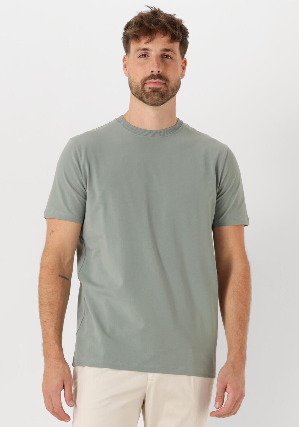 GENTILUOMO Heren Polo's & T-shirts T-shirt Ss J2016-202 Groen