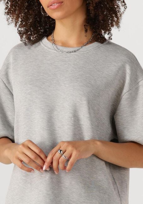 Grijze OBJECT Trui OBJANDREA RE 2/4 T-SHIRT - large