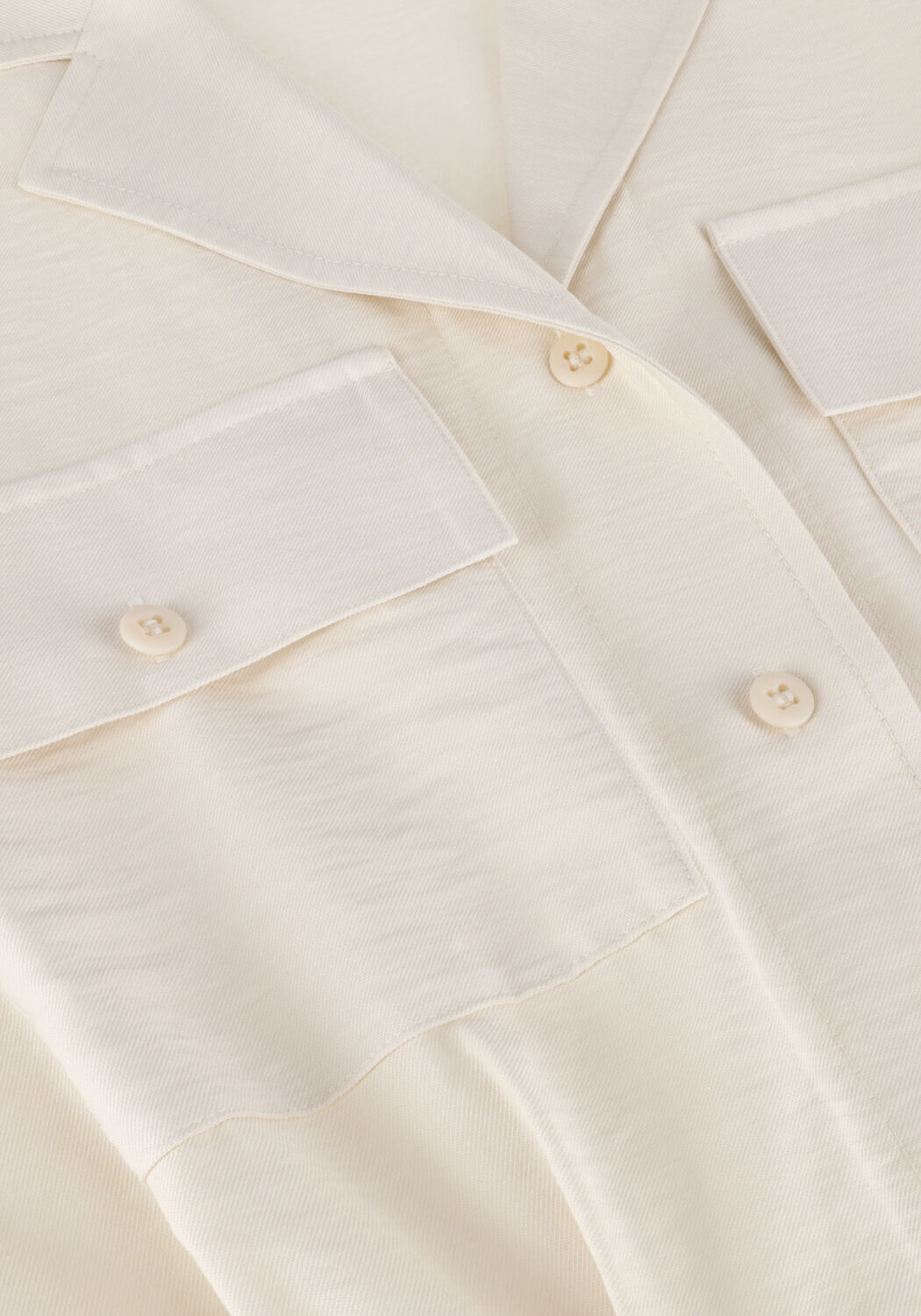 Ecru CALVIN KLEIN Mini jurk ECOVERO UTILITY SHIRT DRESS - large