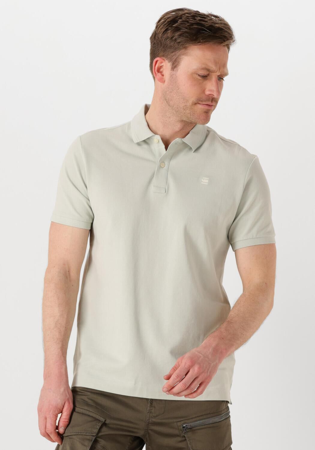 G-STAR RAW Heren Polo's & T-shirts Dunda Slim Polo S\s Beige