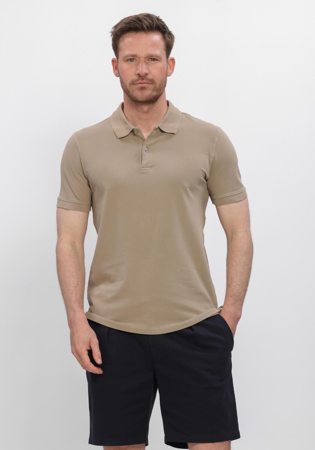 Taupe STEFANO LAURAN Polo POLO BJORN - large