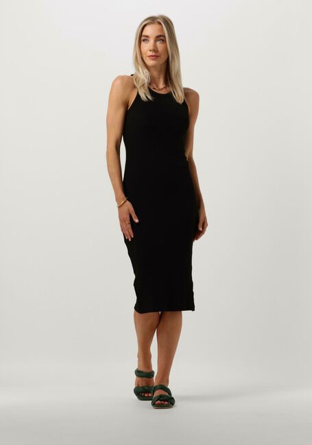 Zwarte MINUS Midi jurk MALUNA GOTS MIDI DRESS - large