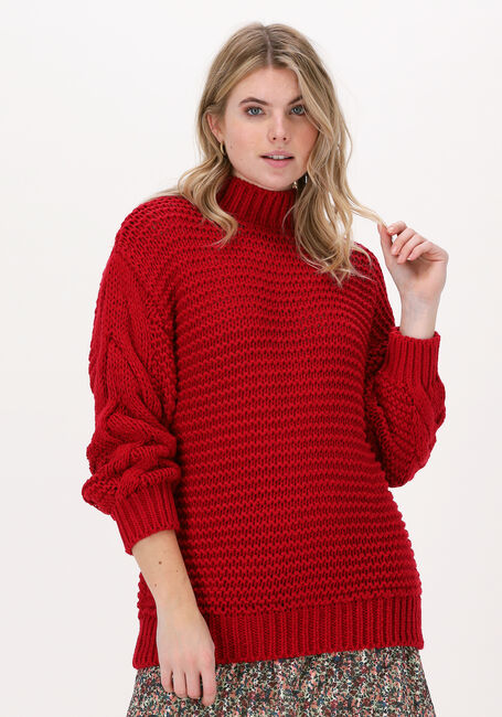 Rode NA-KD Trui CABLE KNITTED SWEATER - large