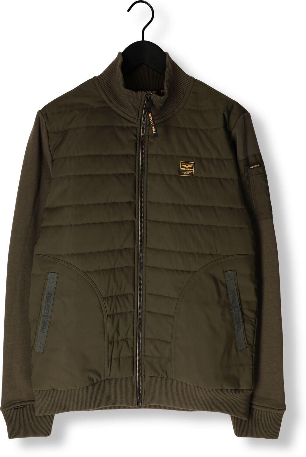 PME LEGEND Heren Jassen Zip Jacket Hybrid Sweat Groen