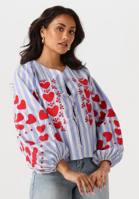 Blauwe SISSEL EDELBO Blouses ELISABETH TOP - large