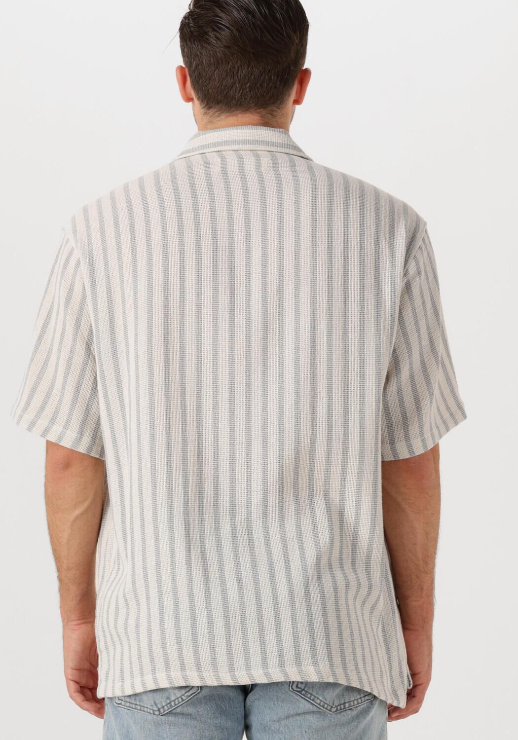 WOODBIRD Heren Overhemden Wbbanks Weeve Shirt Grijs
