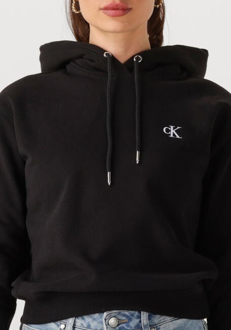 Zwarte CALVIN KLEIN Trui CK EMBROIDERY HOODIE - large
