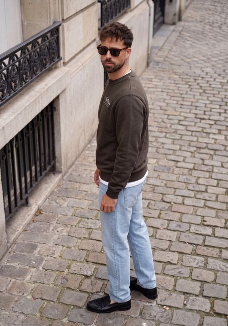 Groene LES DEUX Sweater RURAL SWEATSHIRT - large