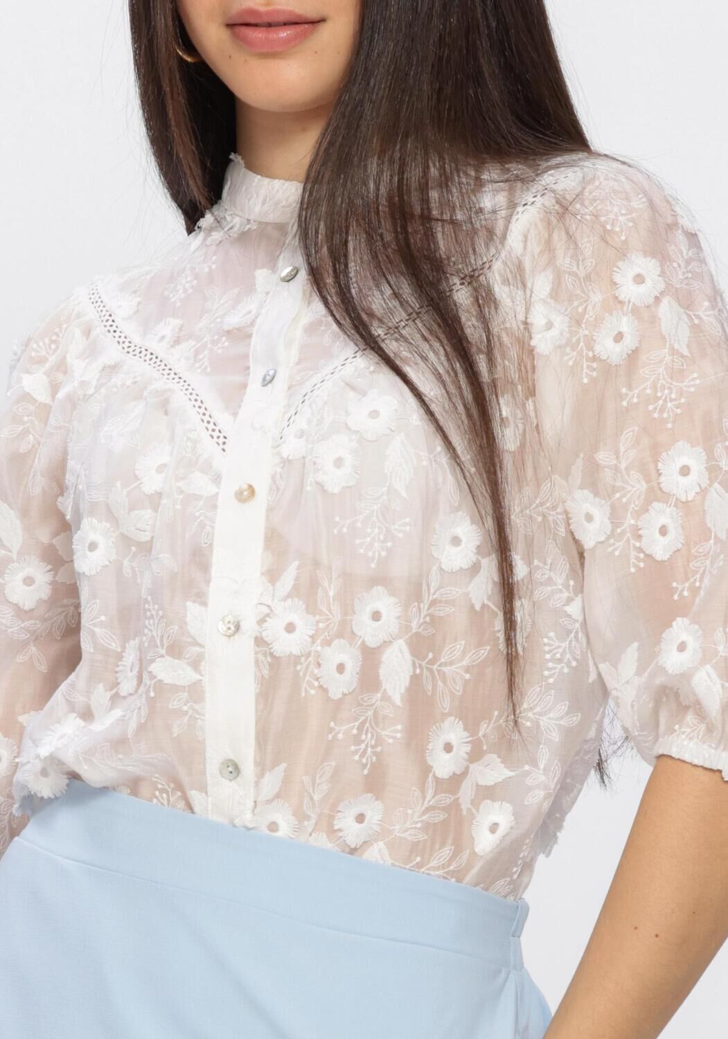 Witte AIMEE THE LABEL Blouses CANNA BLOUSE - large