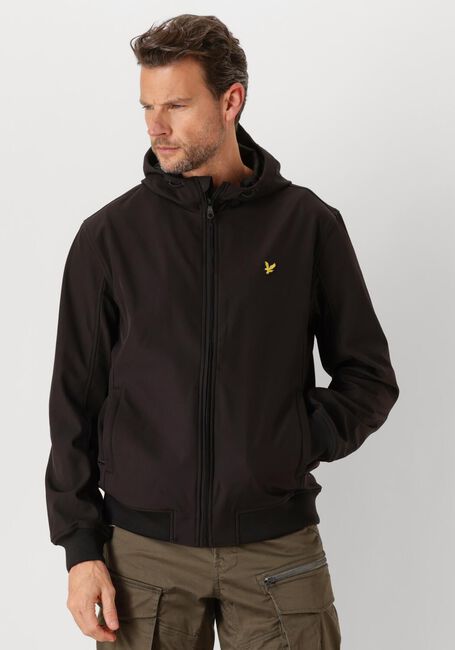 Zwarte LYLE & SCOTT Jack MESH BACK SOFTSHELL JACKET - large