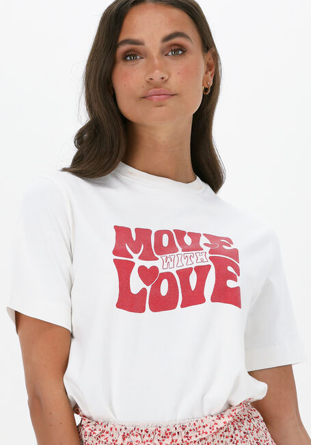 Gebroken wit CATWALK JUNKIE T-shirt TS MOVE - large