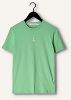 Groene CALVIN KLEIN T-shirt MICRO MONOLGO TEE Groene CALVIN KLEIN T-shirt MICRO MONOLGO TEE - medium
