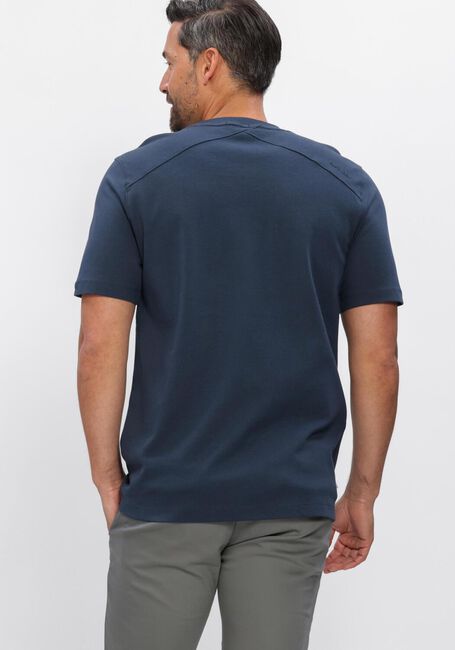 Donkerblauwe CAST IRON T-shirt REGULAR FIT INTERLOCK - large