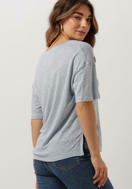 Lichtblauwe DRYKORN T-shirt SVENNIE - large