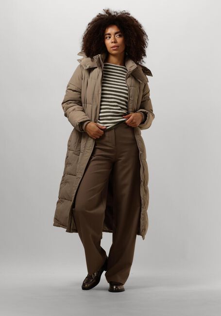 Taupe NOTRE-V Gewatteerde jas NV-EDNA - large