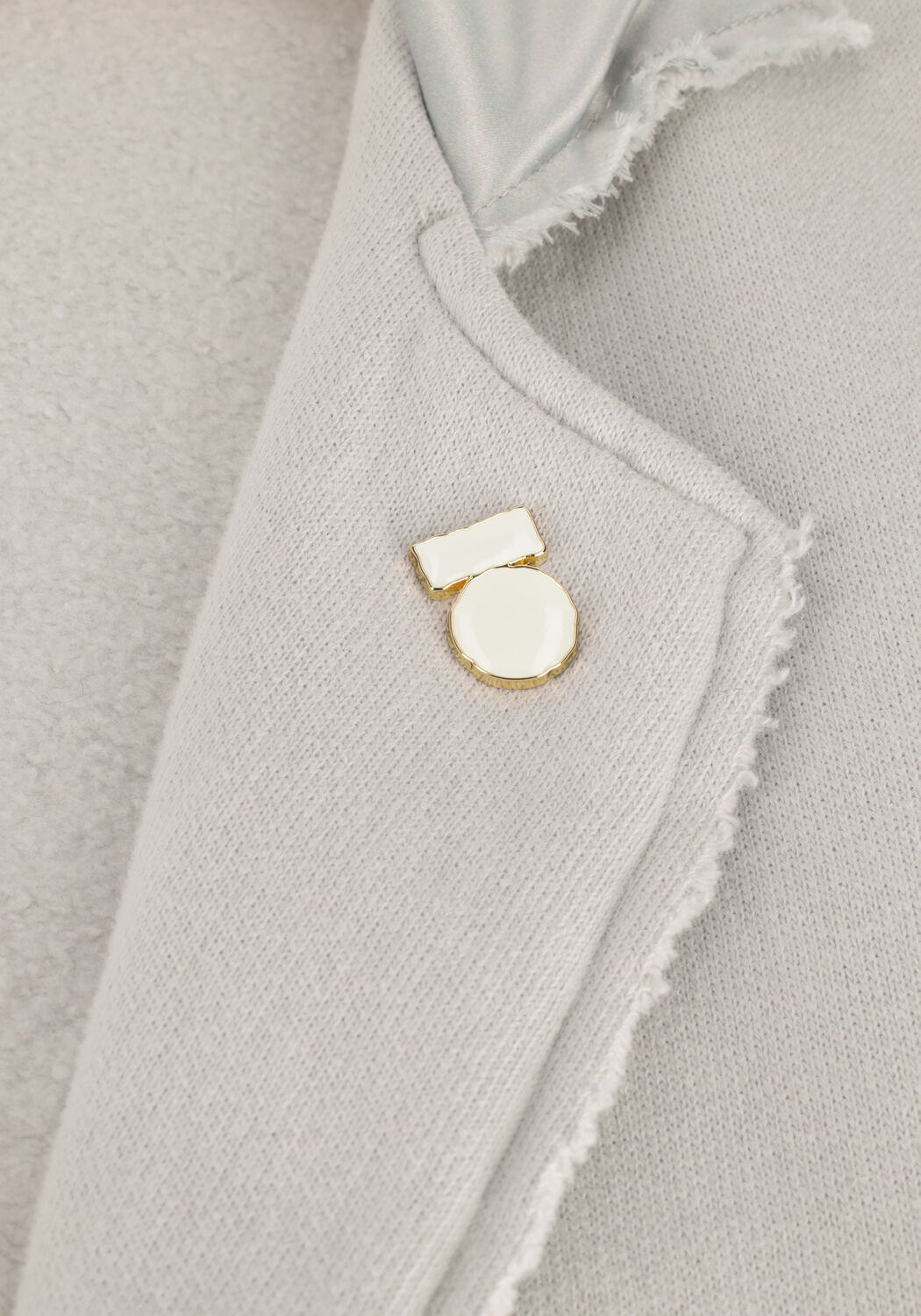 Grijze 10DAYS Blazer BLAZER VENICE FLEECE - large