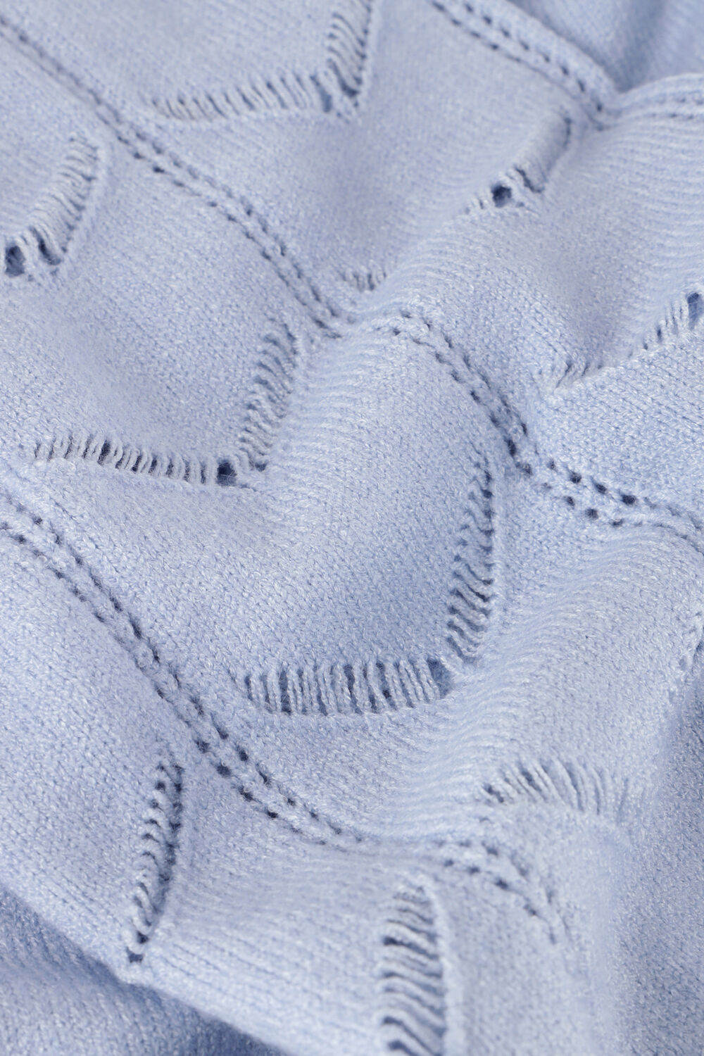 Lichtblauwe OBJECT Coltrui OBJEVA L/S KNIT PULLOVER - large