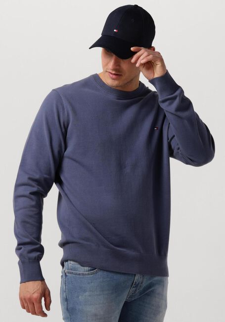 Paarse TOMMY HILFIGER Sweater 1985 CREW NECK SWEATER - large