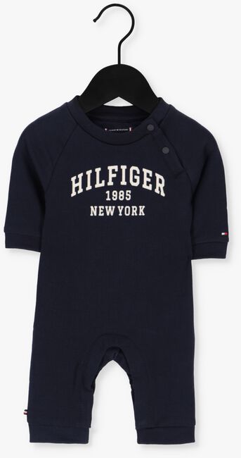 Donkerblauwe TOMMY HILFIGER  BABY VARSITY COVERALL - large