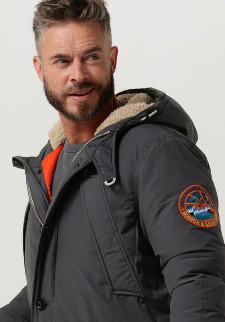 Blauwe SCOTCH & SODA Parka's HEAVY WEIGHT PADDED PARKA - large