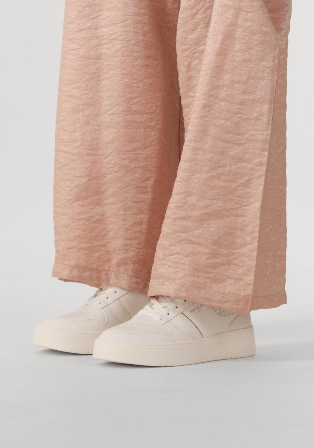 Witte TWINSET MILANO Lage sneakers 251TCP010 - large