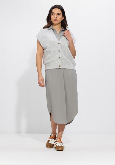 Grijze PENN & INK Midi jurk DRESS - large