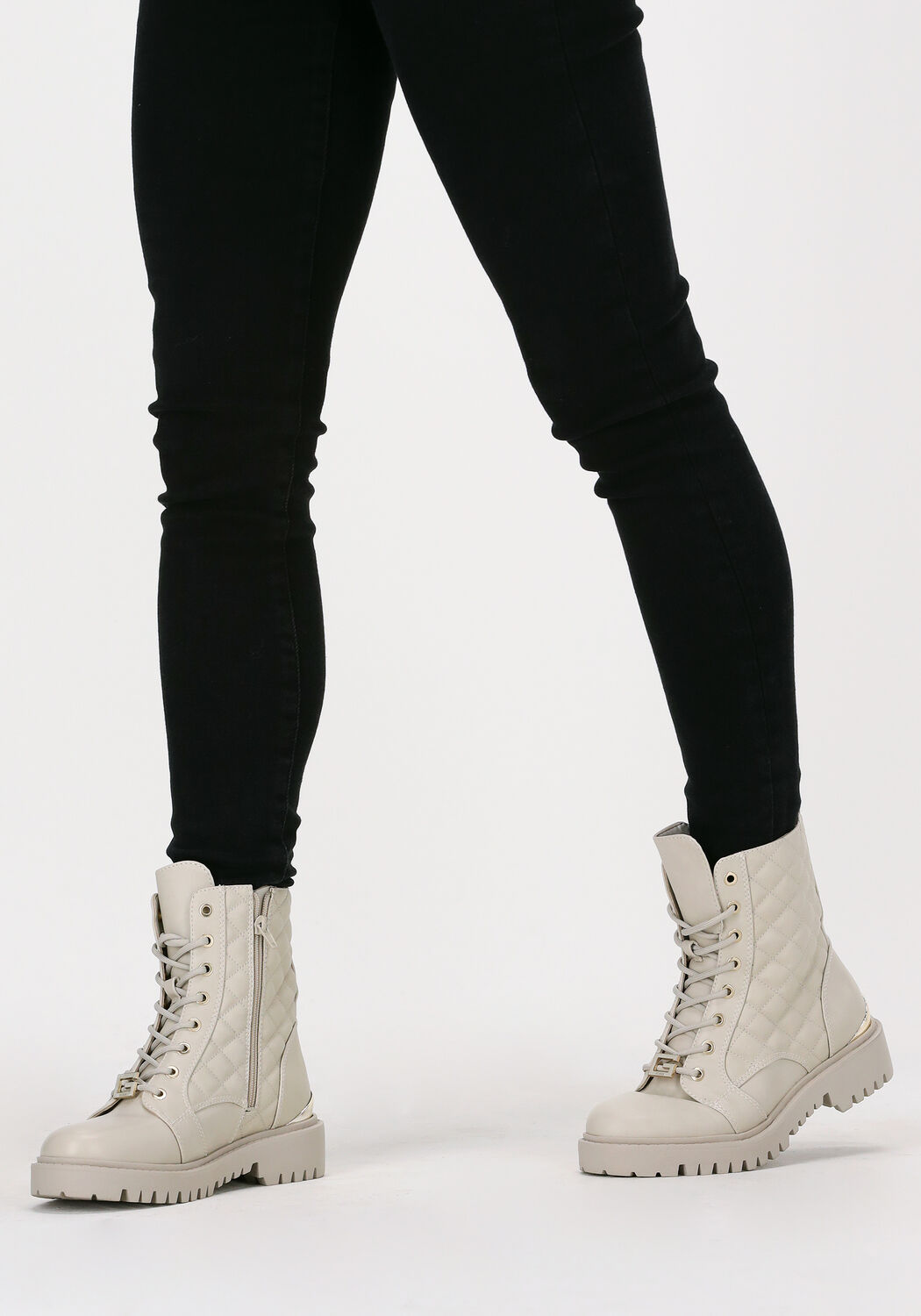 Witte GUESS OMALA Veterboots | Omoda