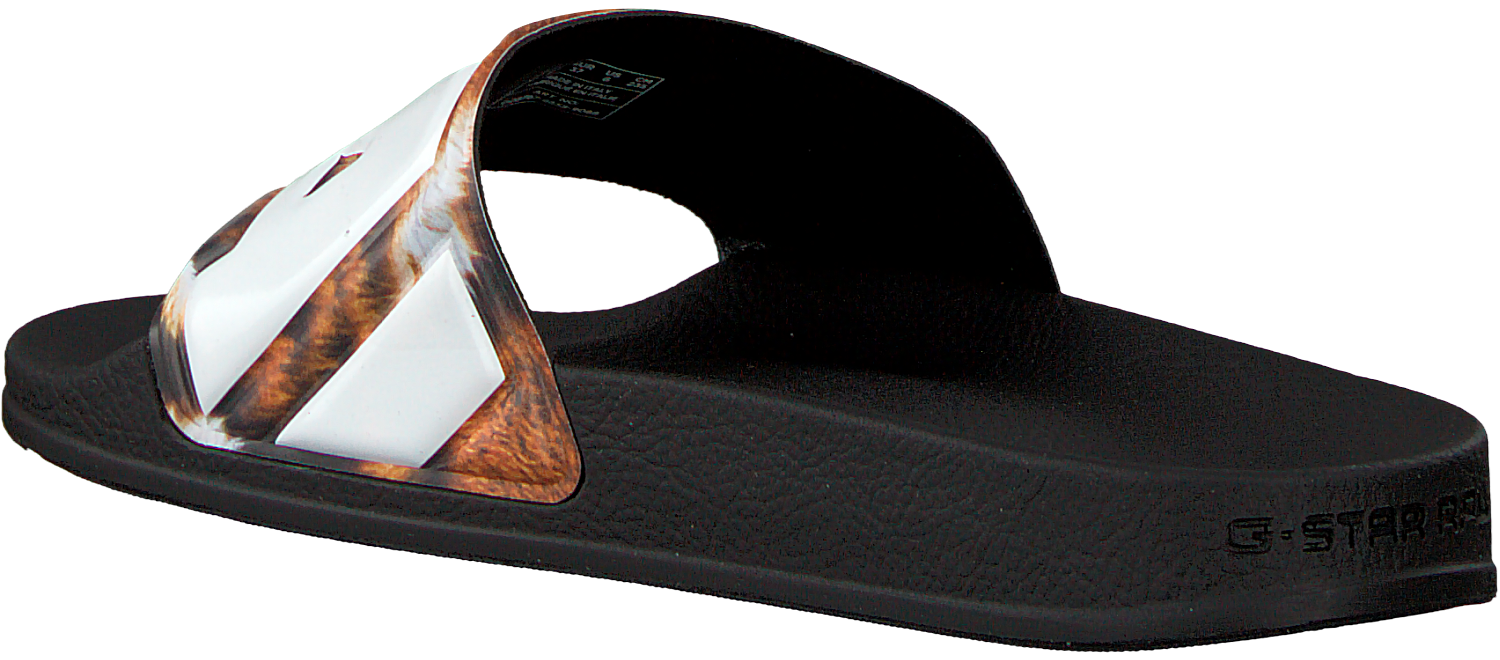 Bruine G STAR RAW Slippers CART SLIDE II DAMES | Omoda Bruine G STAR RAW Slippers CART SLIDE II DAMES | Omoda