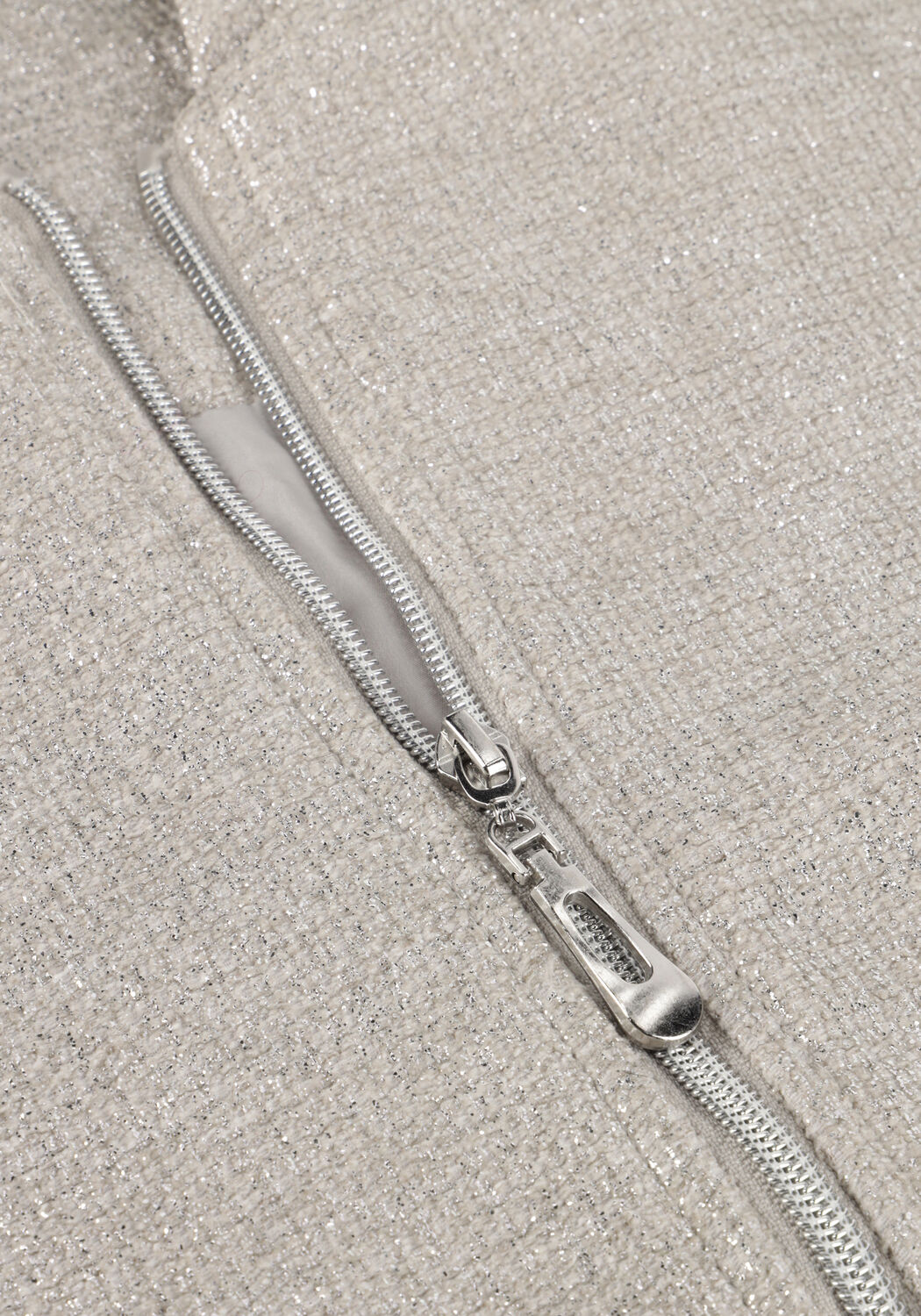 Zilverkleurig INDIAN BLUE JEANS Vest TWEED BOMBER - large