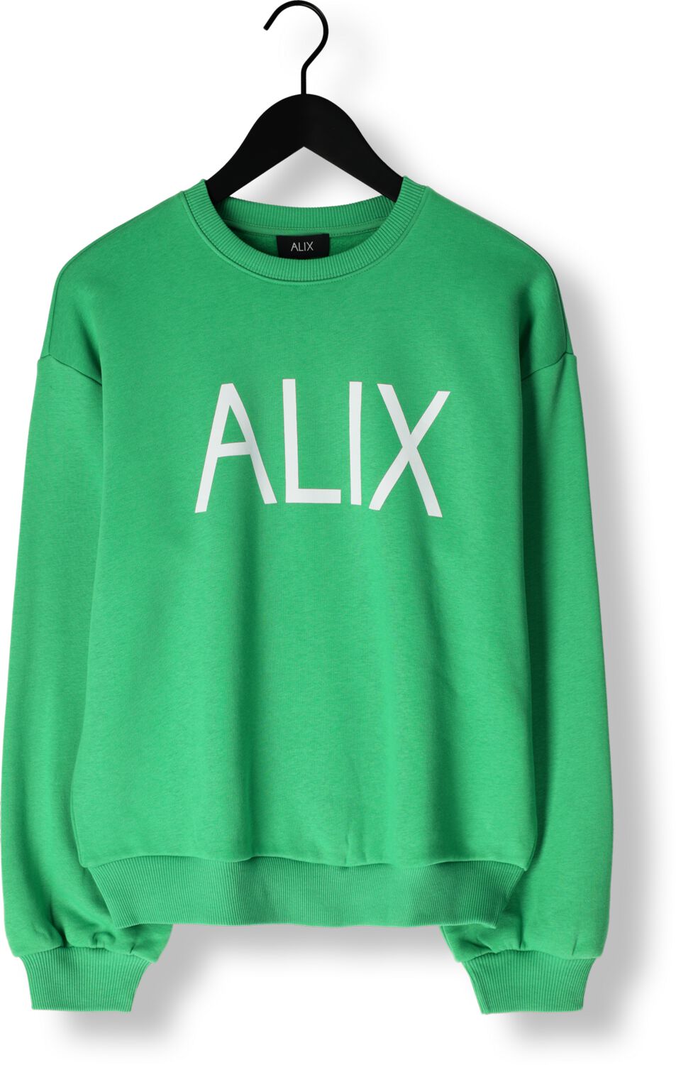 ALIX THE LABEL Dames Truien & Vesten Ladies Knitted Clean Logo Sweater Groen