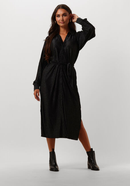 Zwarte Y.A.S. Midi jurk YASOMIRA LS MIDI DRESS - large